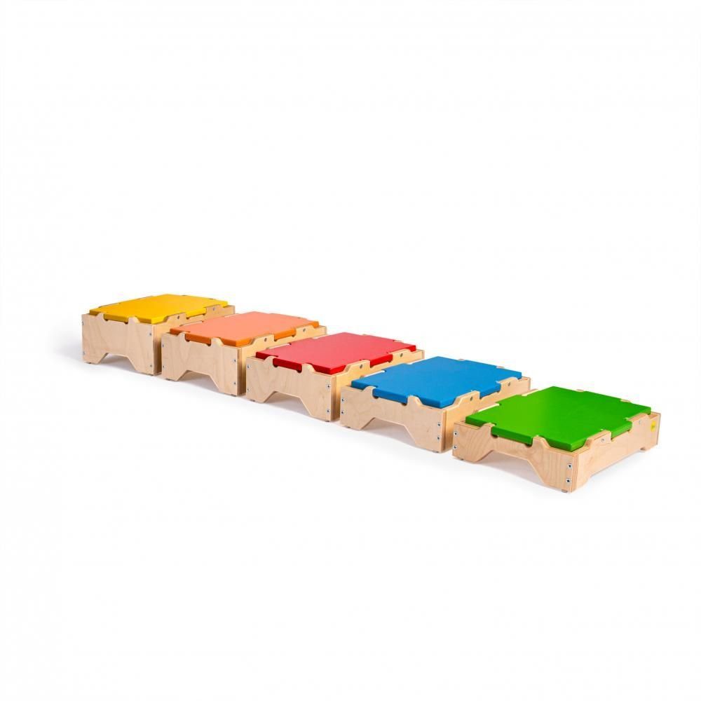 Erzi® Lernspielzeug (Set, 5-St), Balanciertreppe Courage zum Lernen und Spielen