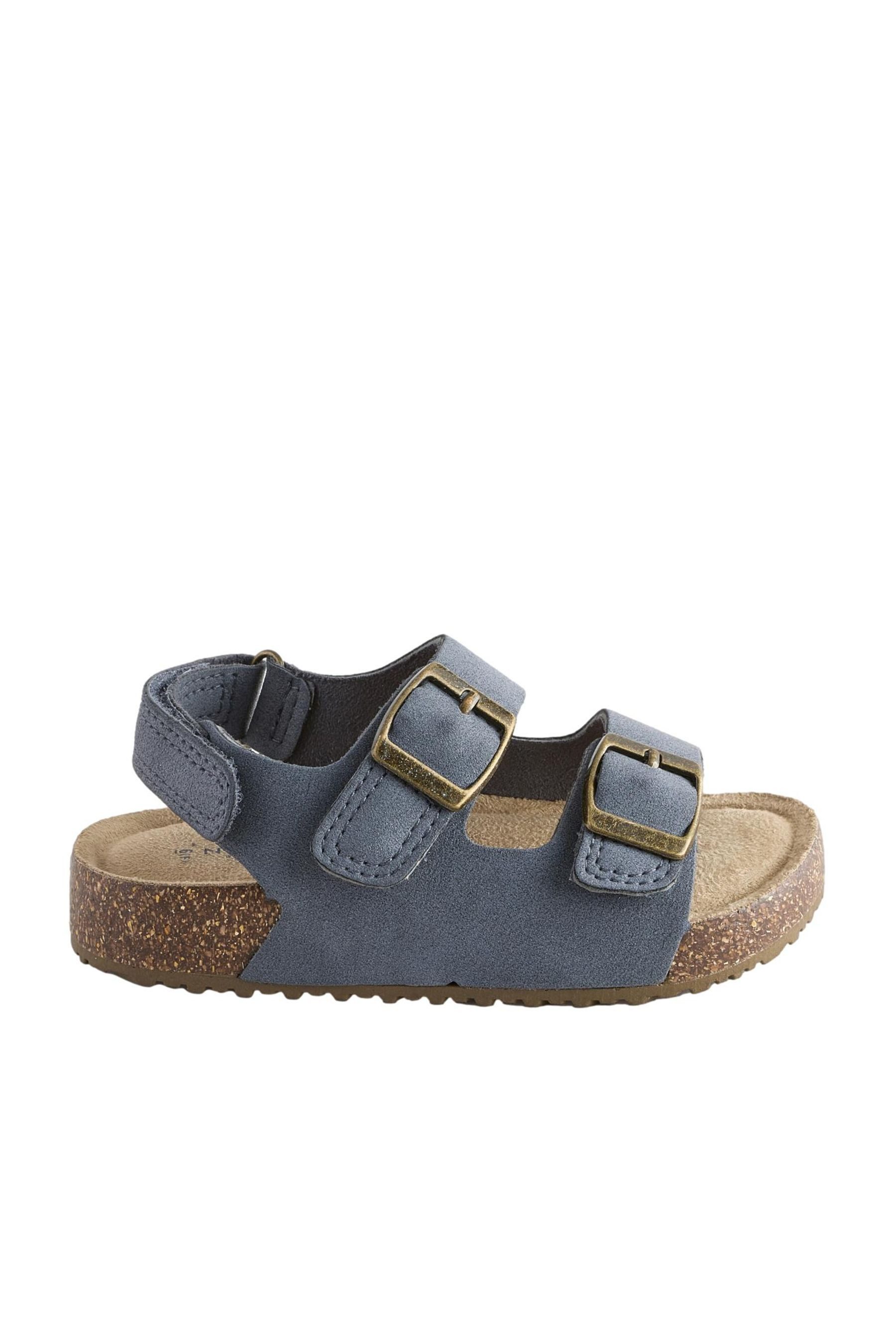 Next Ledersandalen mit zwei Schnallen, weite Passform Sandale (1-tlg)