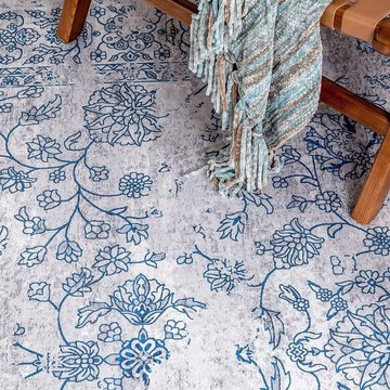 Designteppich MBAOLA, Taleta, kleiner Teppich, läufer, 80 × 150 cm, Küche Teppich, Flur Läufer, blau