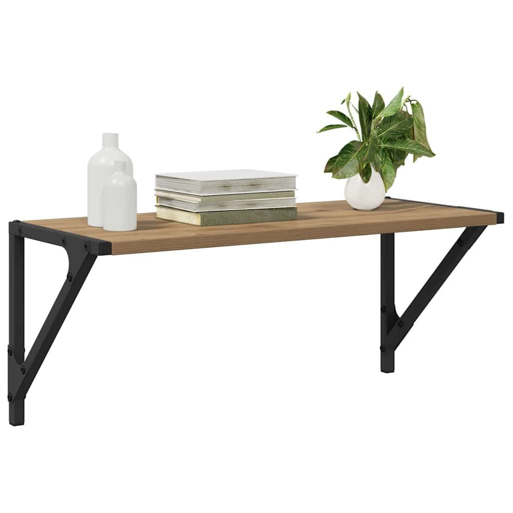vidaXL Regal Wandregale 2 pcs Artisan-Eiche 60 x 25 x 25,5 cm Holzwerkstoff günstig online kaufen