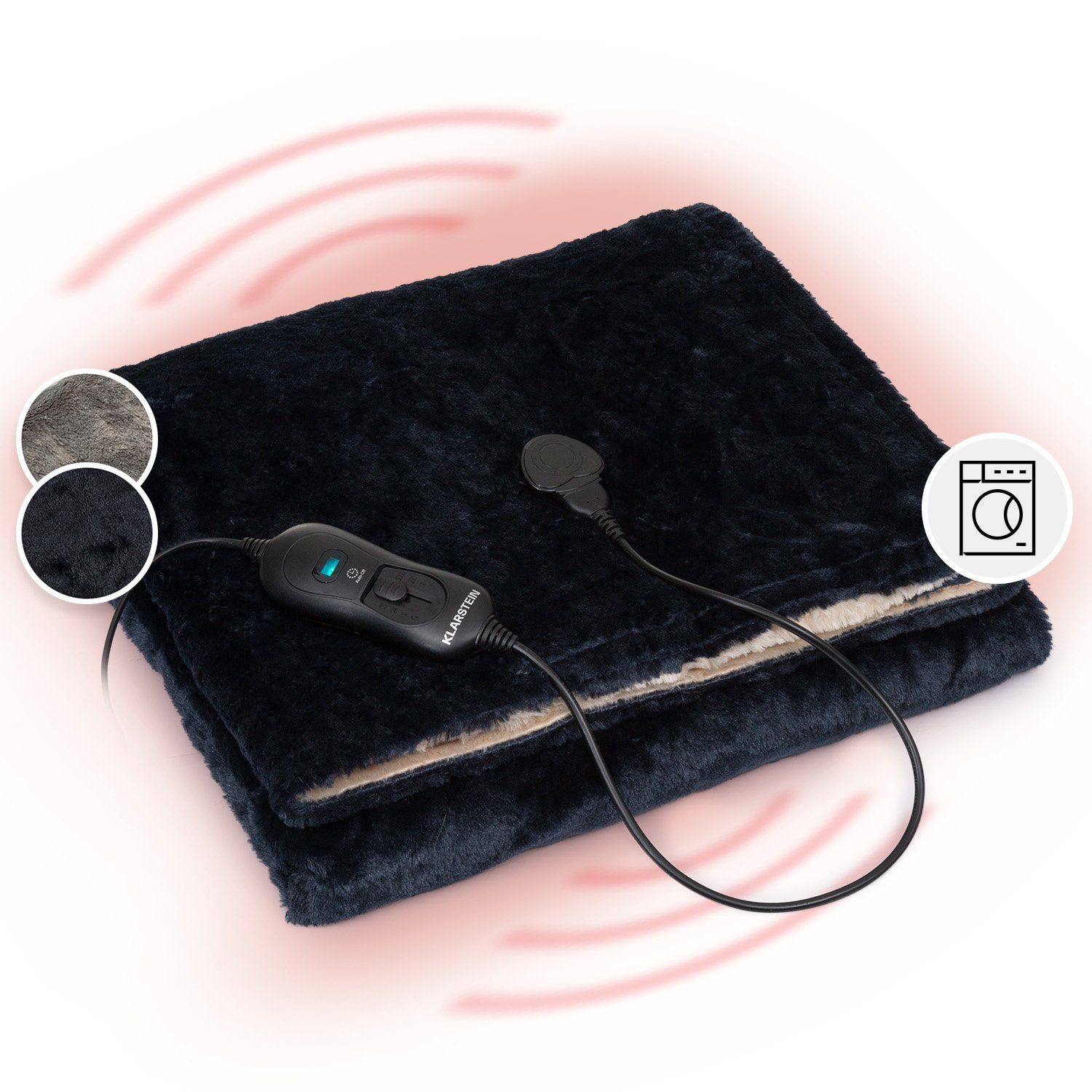 Klarstein Heizdecke Dr.Watson SuperSoft, Wärmedecke elektrische Heizdecke Abschaltautomatik beheizbare Decke