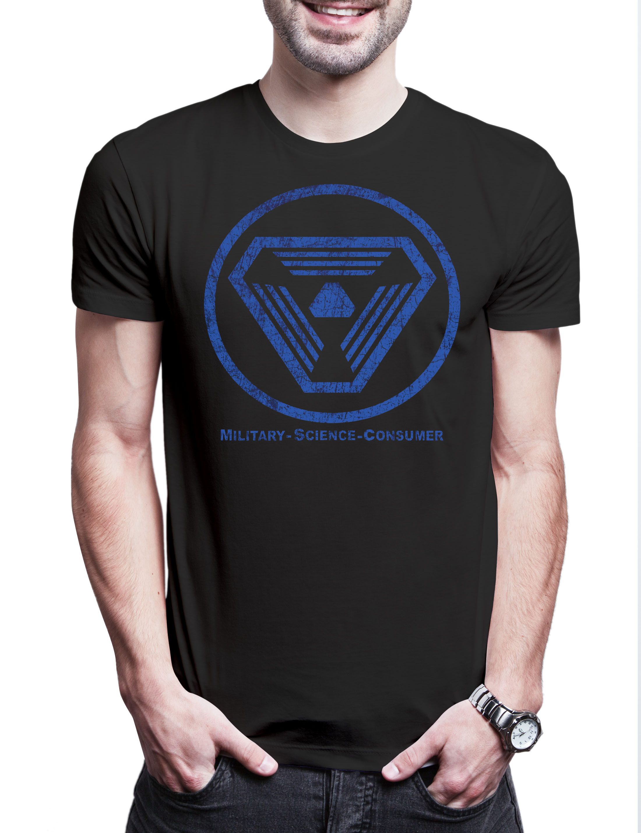 Print-Shirt System Trioptimum Corporation I Herren T-Shirt Corp Shock Citadel
