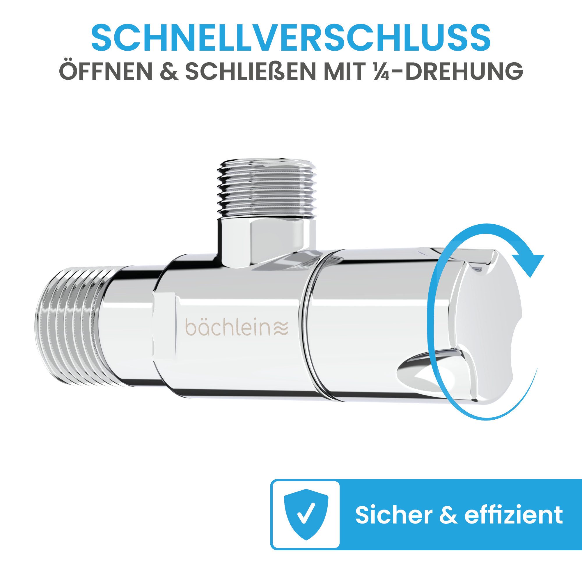 Bächlein Eckventil Eckventil-Set Schnellverschluss Klassik