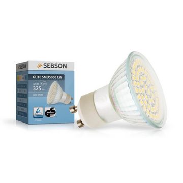 SEBSON Außen-Wandleuchte LED Außenleuchte IP44 inkl. 2x GU10 LED Lampe 3,5W 300lm kaltweiß, Kaltweiß, inkl. LED Leuchtmittel