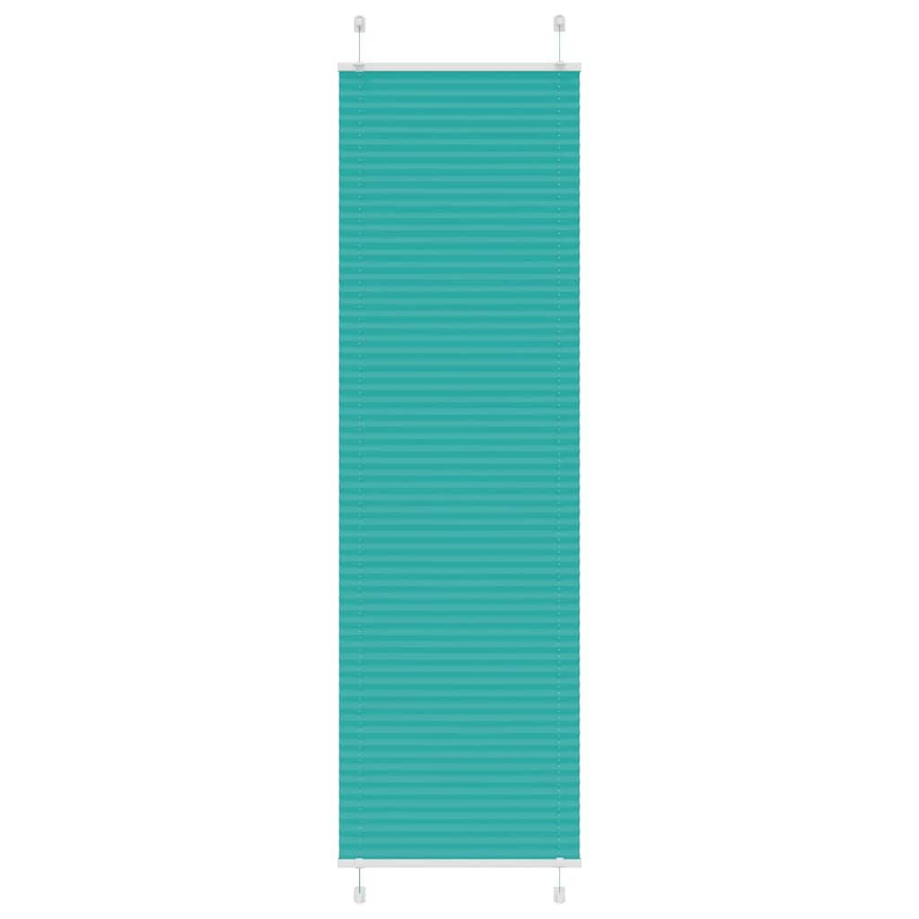 Jalousie 60 x 200 cm Plissee Petrolgrün 60x200 cm Stoffbreite 59,4 cm Polyester