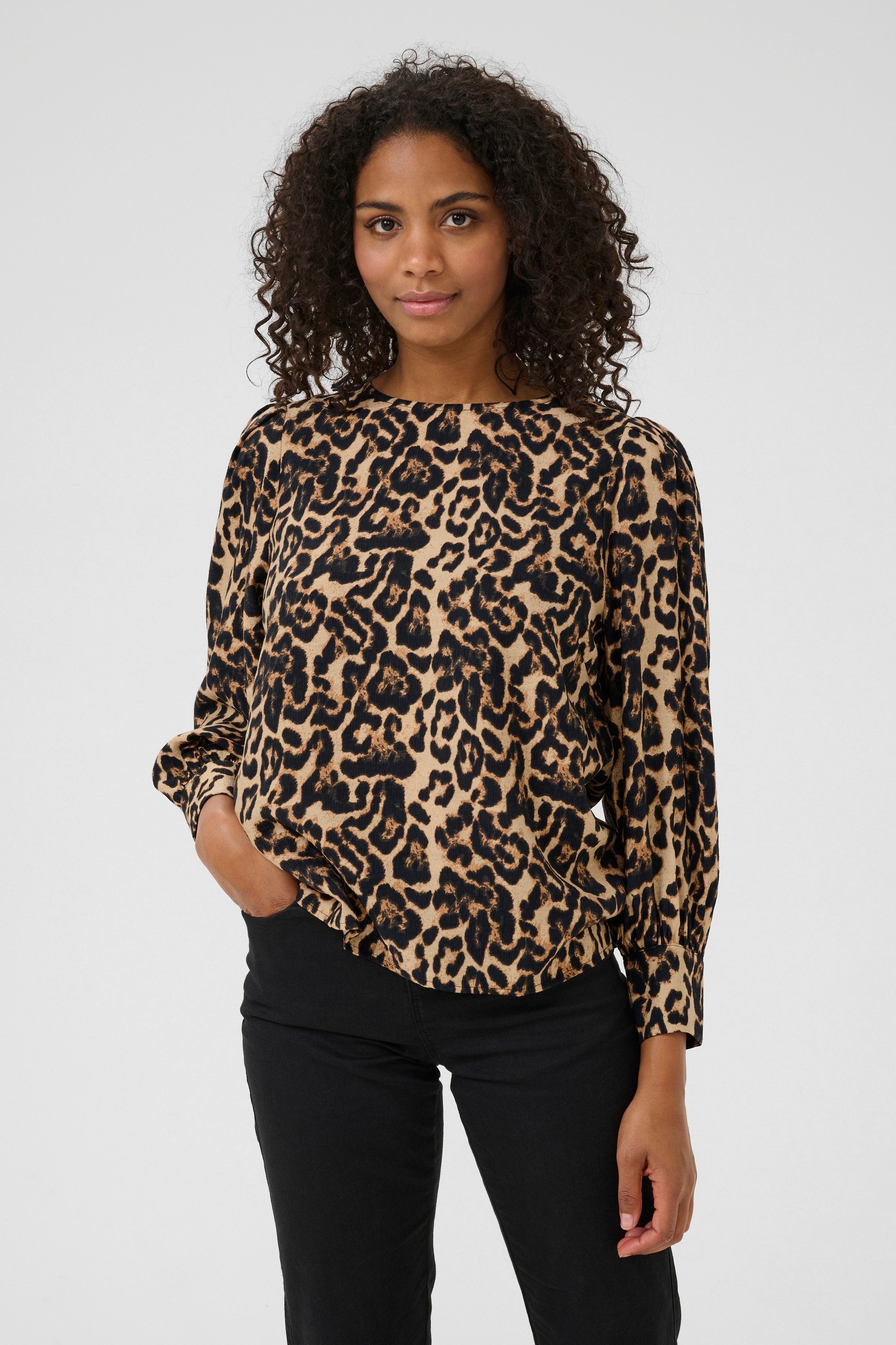 Langarmbluse Langarm-Bluse KAhannah