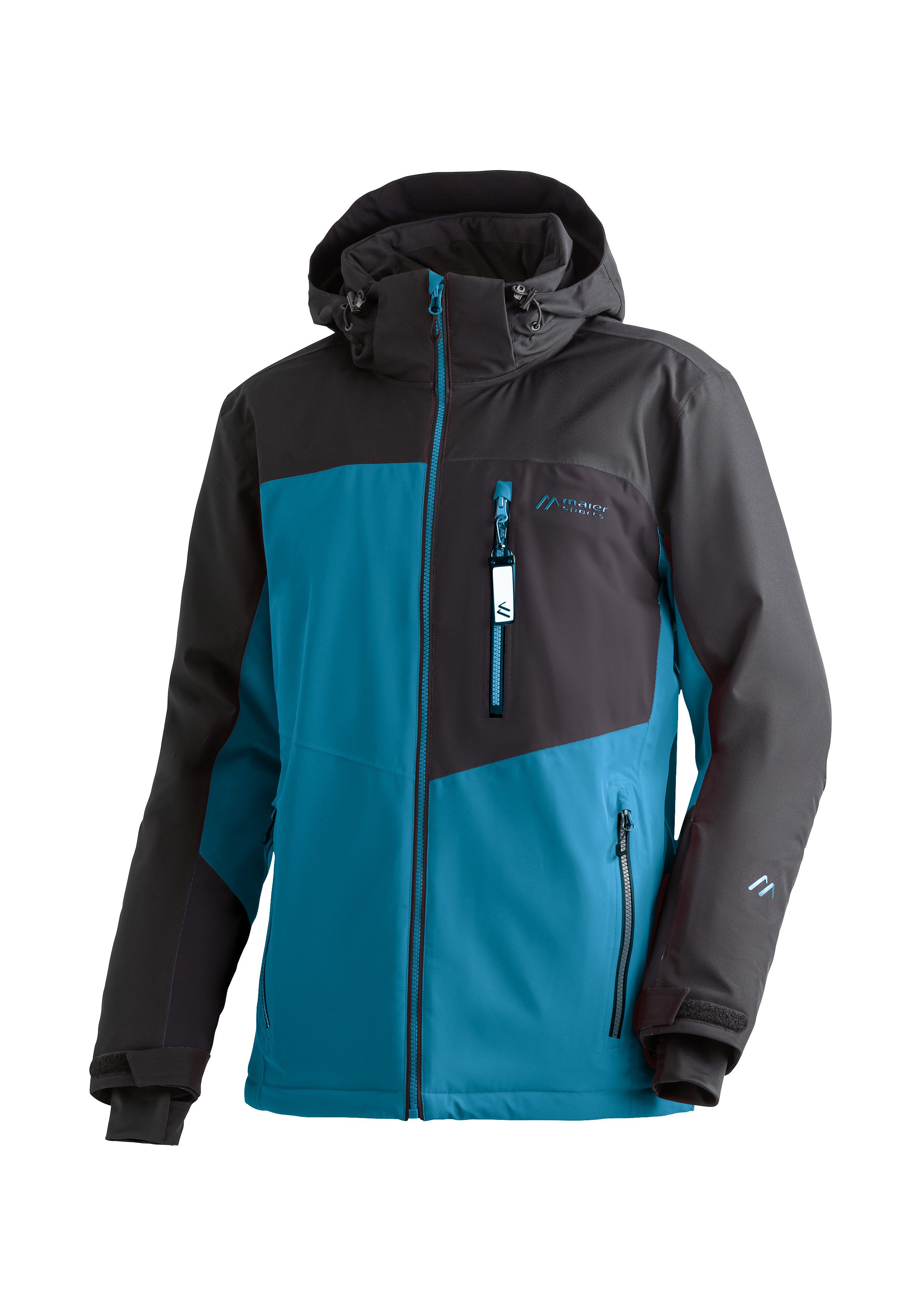 Maier Sports Skijacke Oravice Herren Winterjacke mit RV-Taschen und Kapuze, wasserdicht