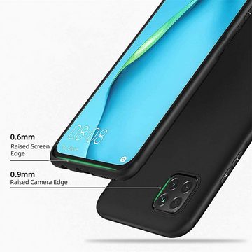 CoolGadget Handyhülle Black Series Handy Hülle für Huawei Y5p 5,45 Zoll, Edle Silikon Schlicht Robust Schutzhülle für Huawei Y5p Hülle