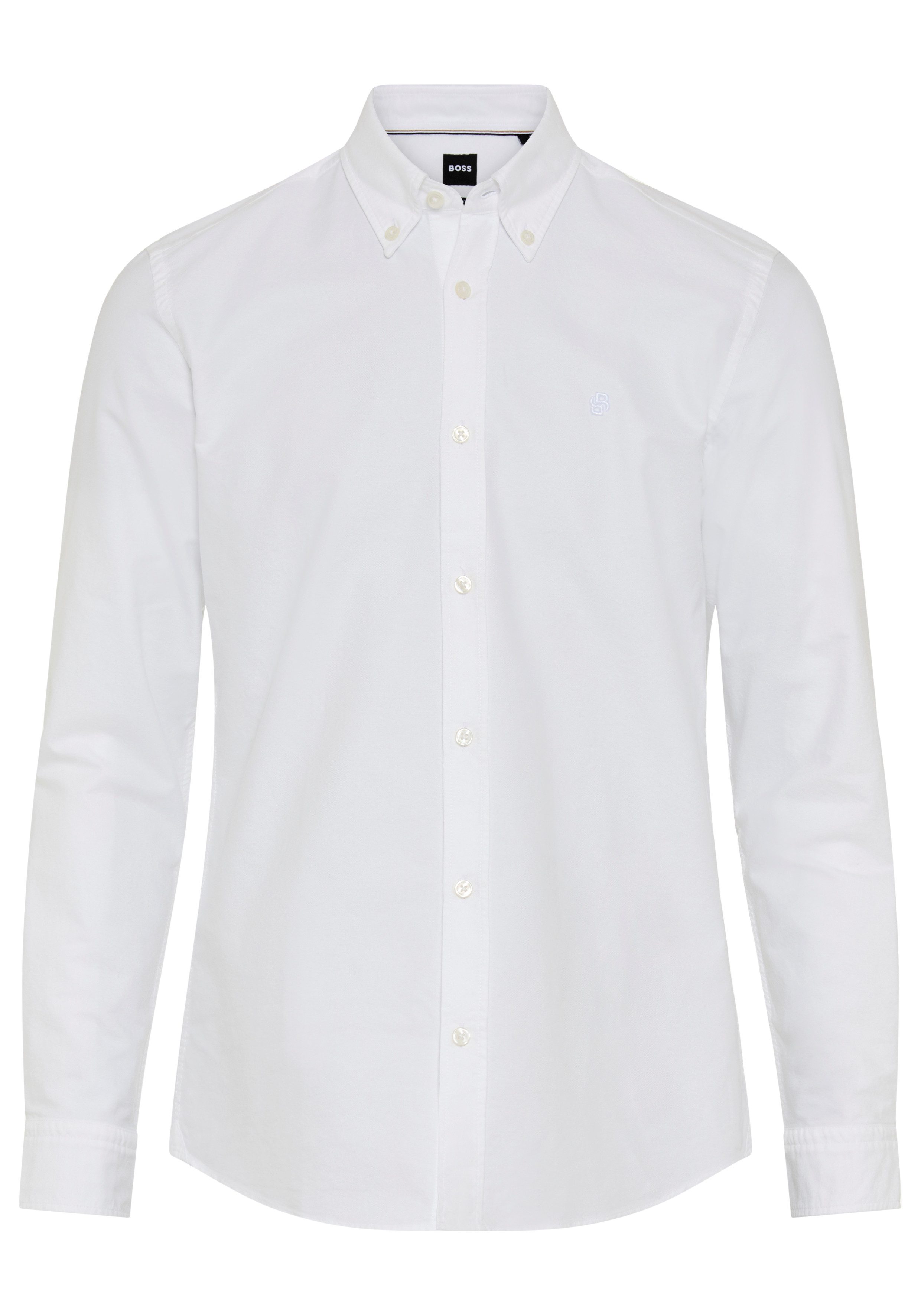 BOSS Businesshemd ROAN Langarm, Button-Down-Kragen, slim fit