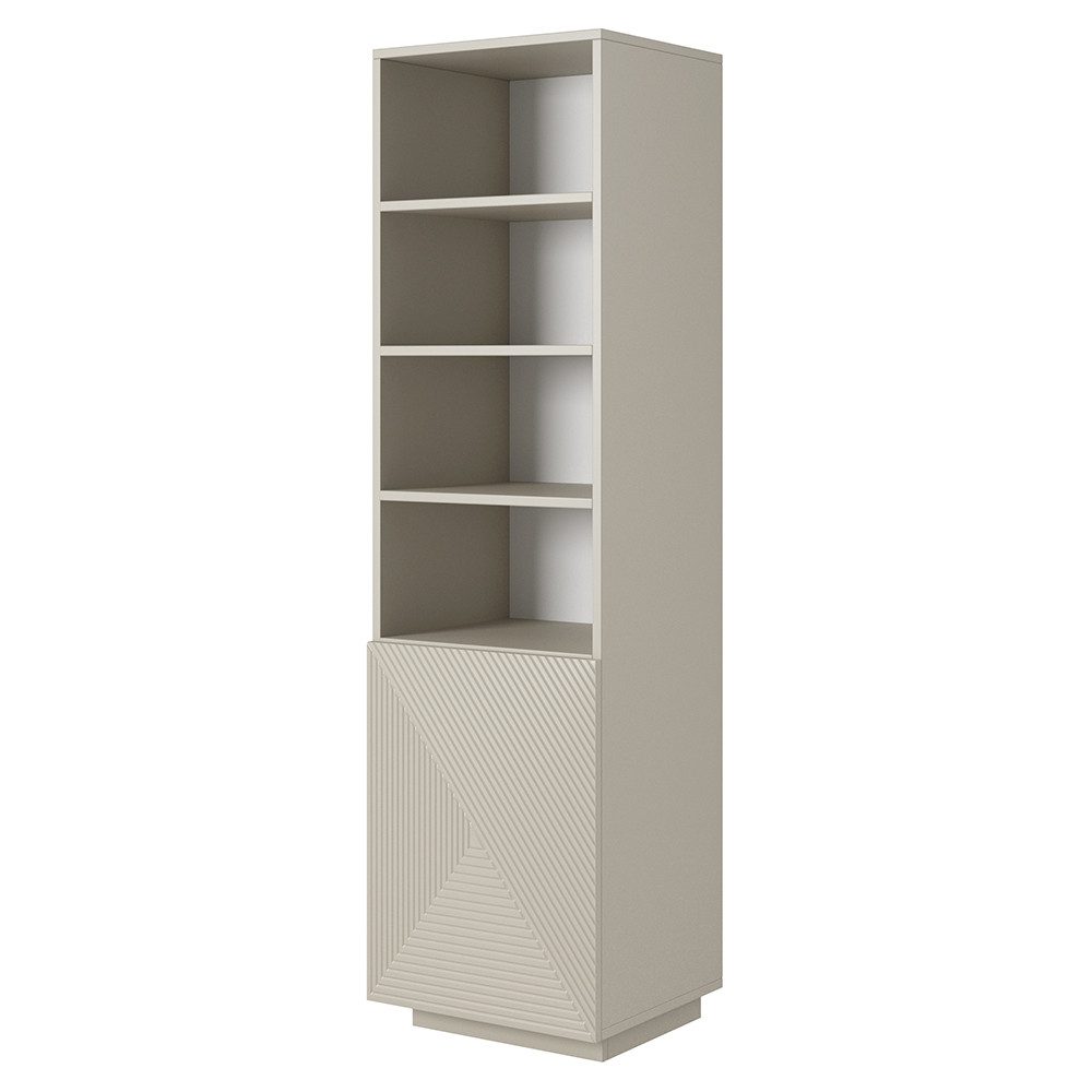 Lomadox Regal ADARE-141, 50 cm breit, kaschmit mit gerillter Front günstig online kaufen