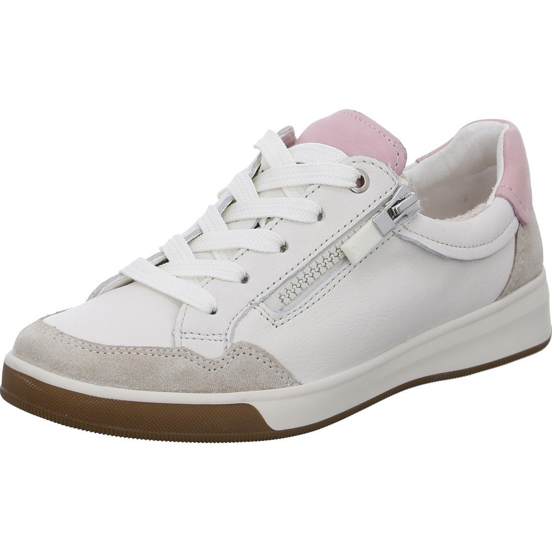 Ara 048190 Schnürschuh beige Ara Schuhe, - Schnürschuh Glattleder Damen Rom