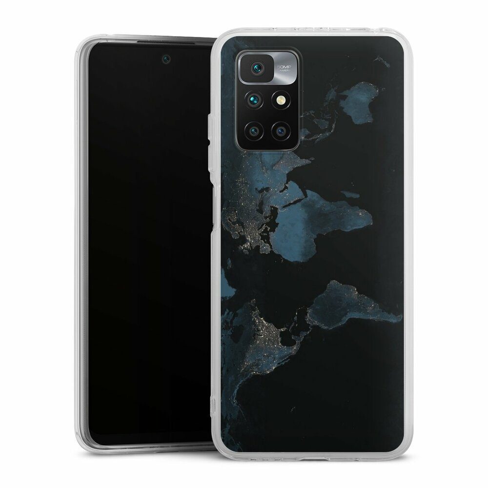 Handyhülle Weltkarte Landkarte Nacht Nightlight Worldmap