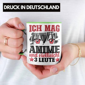 Trendation Tasse Anime Tasse Geschenk Anime-Liebhaber Geschenkidee Ich Mag Anime Und Vi