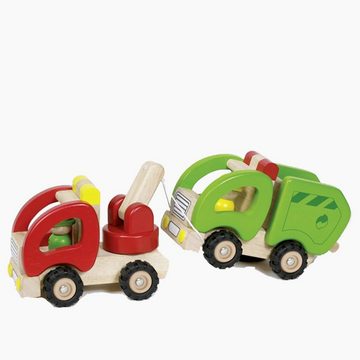 goki Spielzeug-Abschlepper Abschleppwagen Roter Engel, Massivholz, erstklassige Verarbeitung
