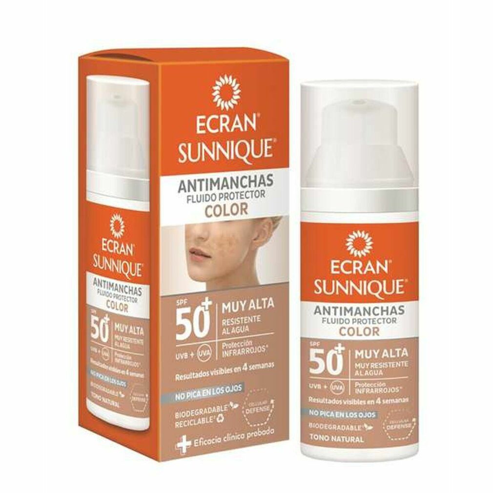 Ecran Sonnenschutzcreme Sunnique Antimanchas Fluido Protector Spf50+ 50ml