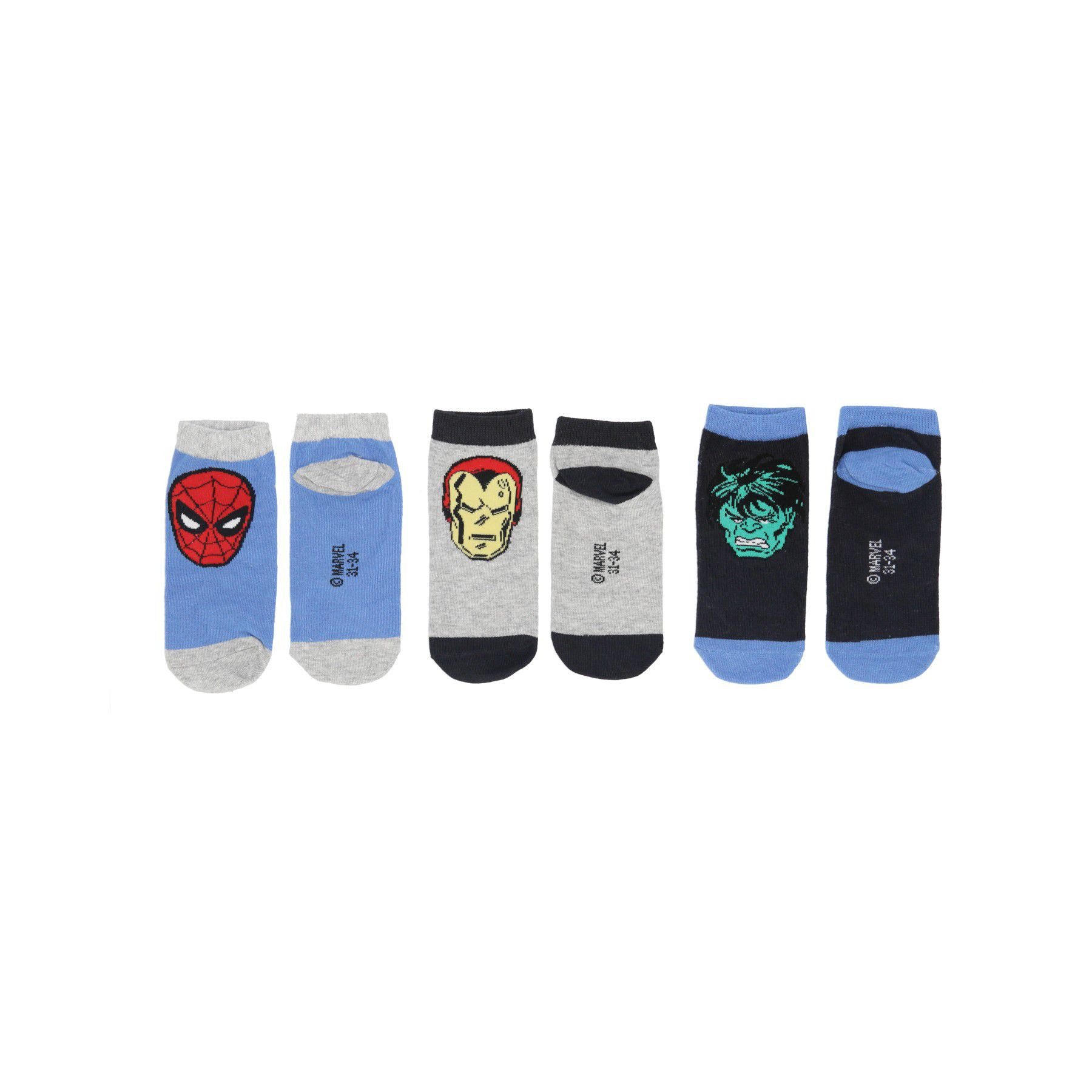 MARVEL Носки для кроссовок Носки для кроссовок 3er-Pack – Bequeme und stylische Kindersocken