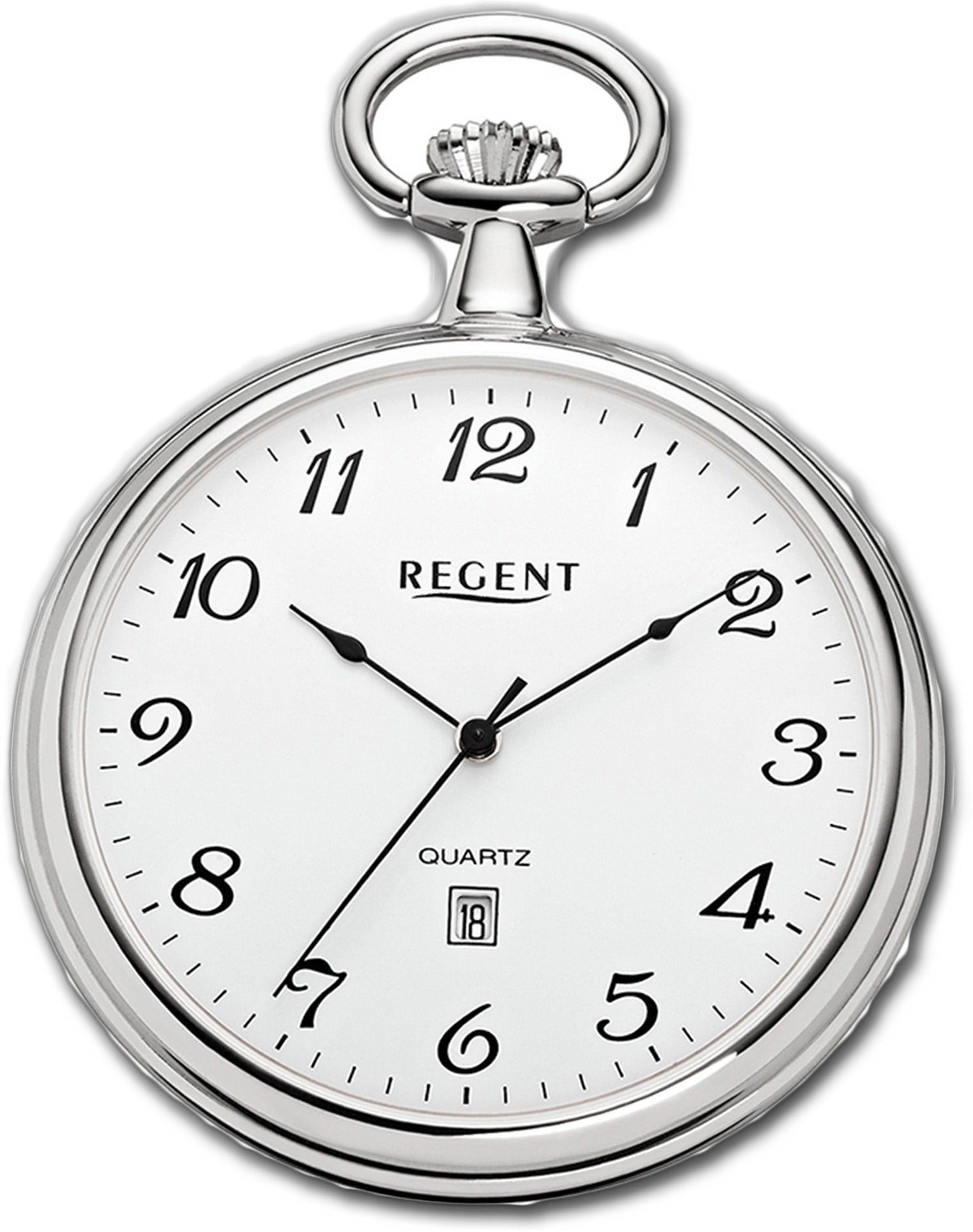 Regent Taschenuhr Regent (Analoguhr), groß Herrenuhr, extra Damen Elegant-Style rundes 48mm), (ca. Taschenuhr Herren P-80, Gehäuse