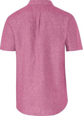 Polo Sylt Leinenhemd kurzarm aus reinem Naturmaterial in edler Melé-Optik