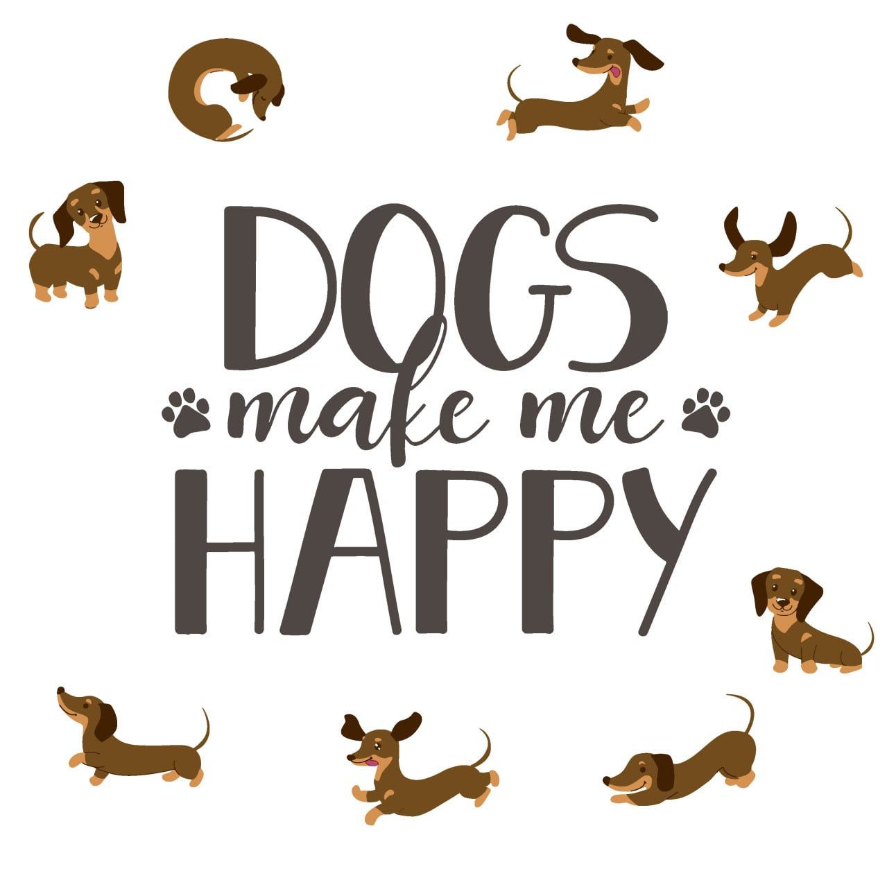 Duni Papierserviette Duni Servietten Dog Happy 33 x 33 cm - 20er Pack