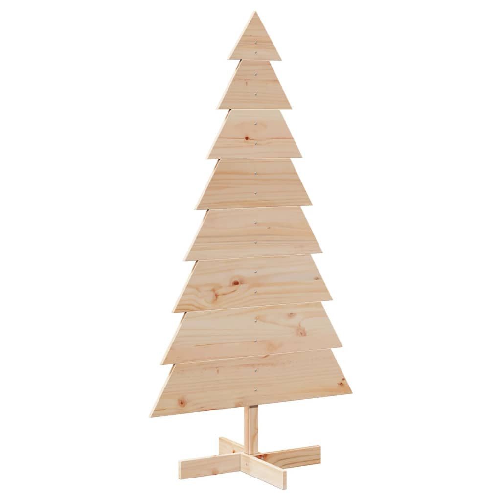 vidaXL Künstlicher Weihnachtsbaum Weihnachtsbaum Holz zum Schmücken 150 cm Massivholz Kiefer