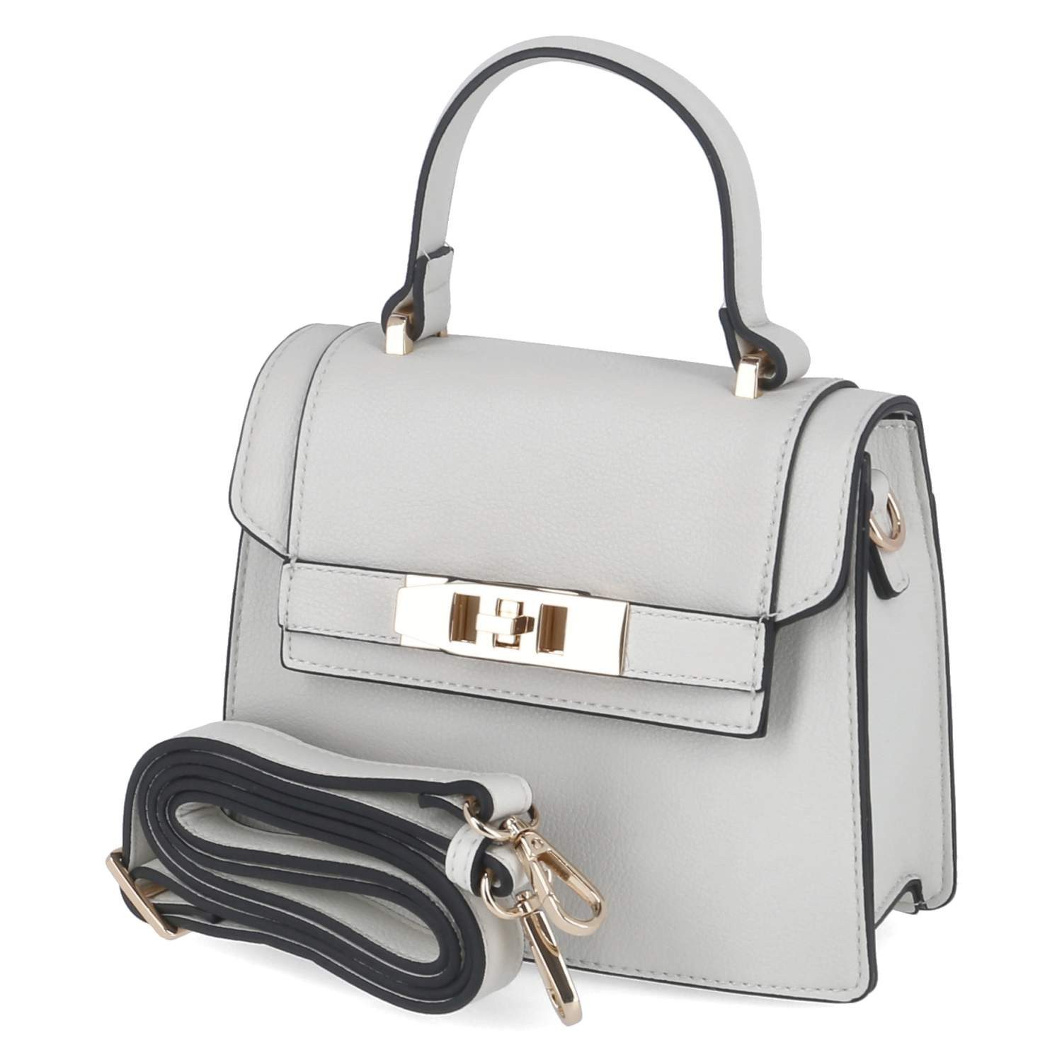 L. CREDI Handtasche L.Credi 1004298-222 Damen Henkeltaschen Synthetik grau