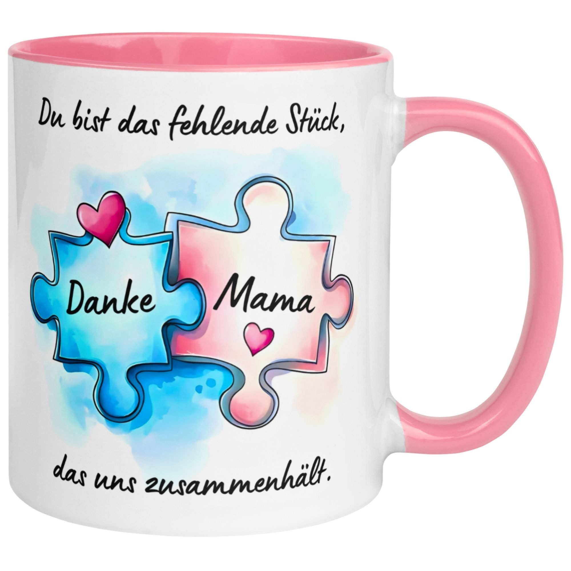 Momentals Tasse Mama – Du hältst uns zusammen – Beste Mama Geschenk Becher Geburtstag, Gratis Versand · Links-&Rechtshänder · Spülmaschinenfest