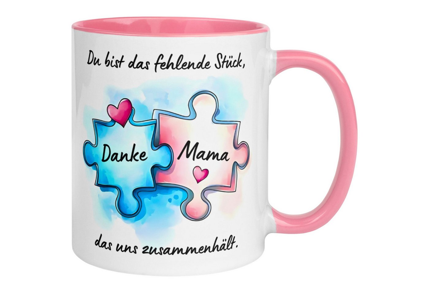 Momentals Tasse Mama – Du hältst uns zusammen – Beste Mama Geschenk Becher Geburtstag, Gratis Versand · Links-&Rechtshänder · Spülmaschinenfest