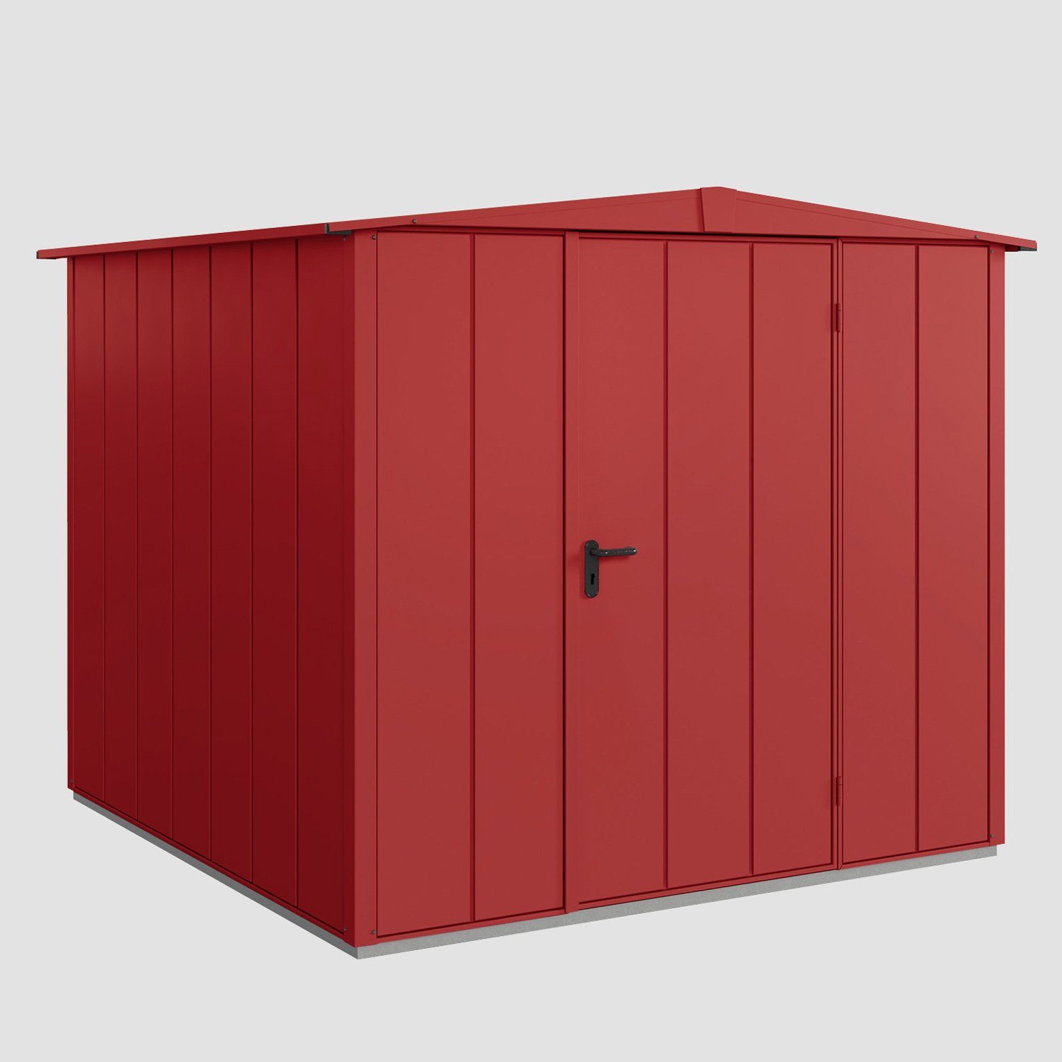 Hörmann Ecostar Gerätehaus Elegant mit Satteldach (259 x 248 cm), Metall