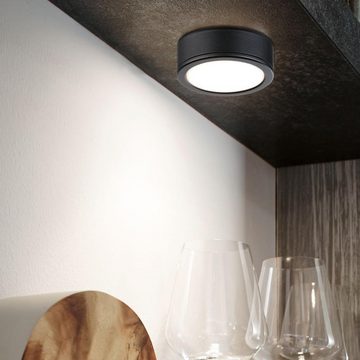 Paulmann Unterschrankleuchte LED Aufbauleuchte Pukk in Schwarz 3x 10,5W 630lm, keine Angabe, Leuchtmittel enthalten: Ja, fest verbaut, LED, warmweiss, Möbelleuchten