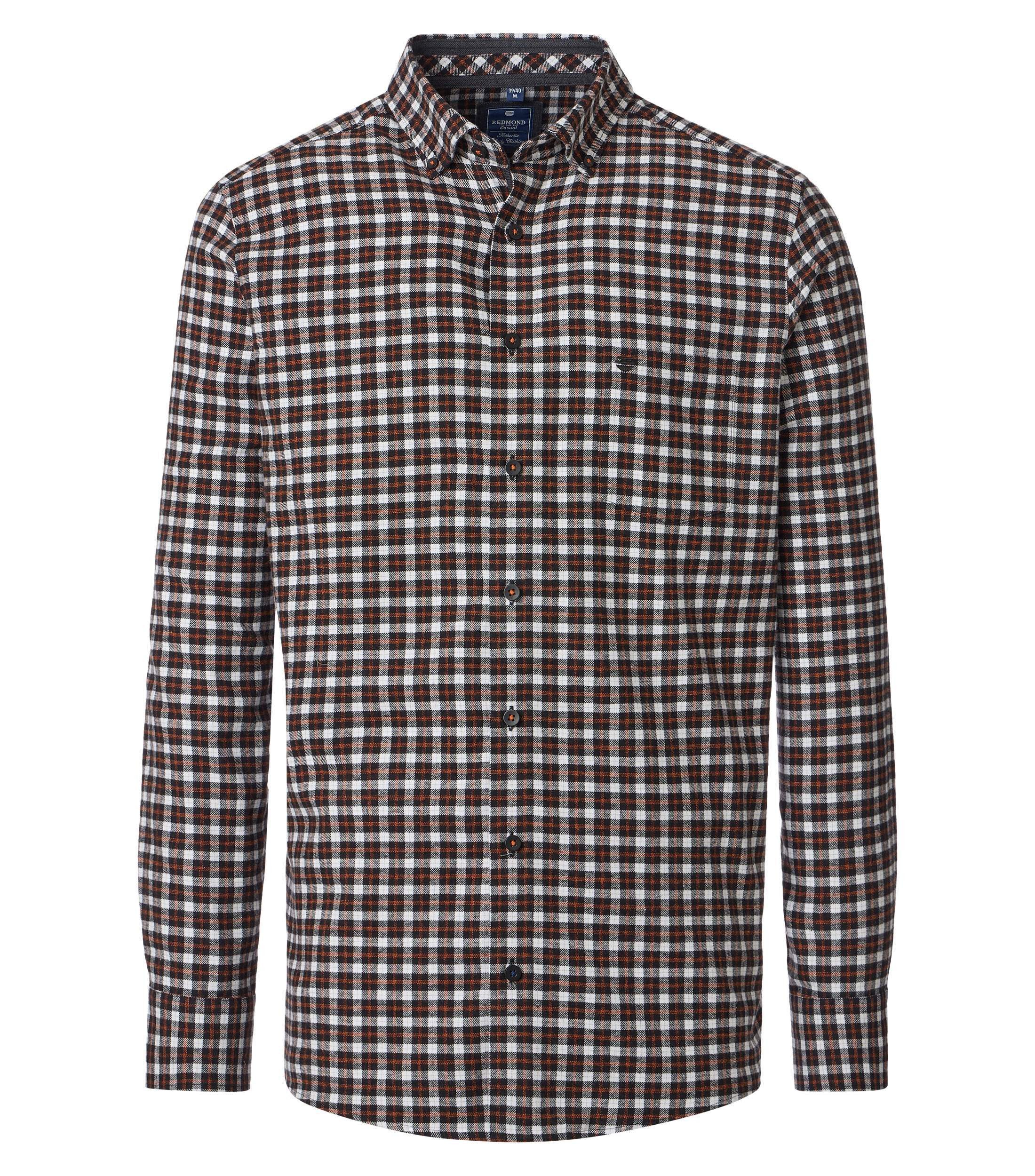 Redmond Langarmhemd kariert Modern Fit