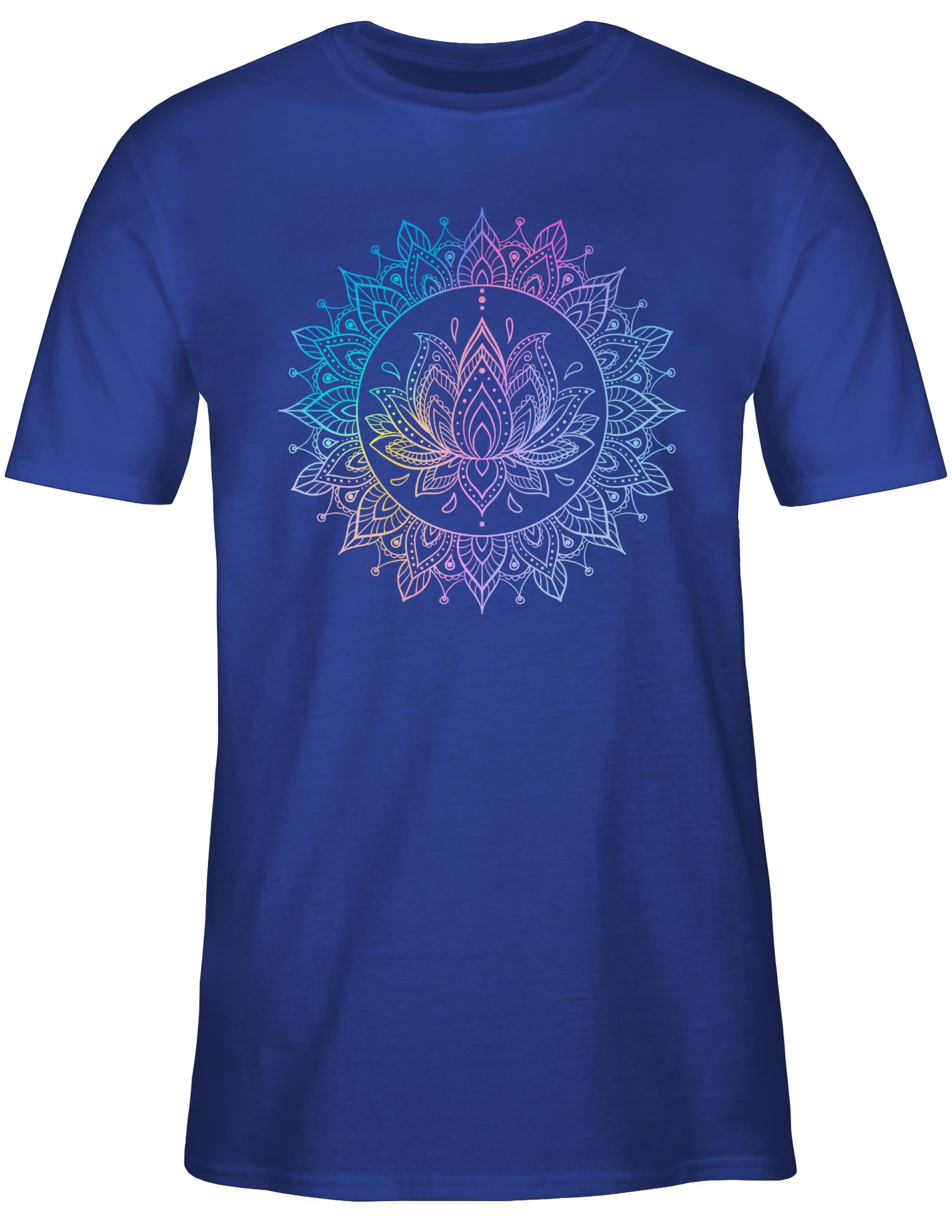 Shirtracer T-Shirt Lotusblume Spirituelle Meditation Mandala günstig online kaufen