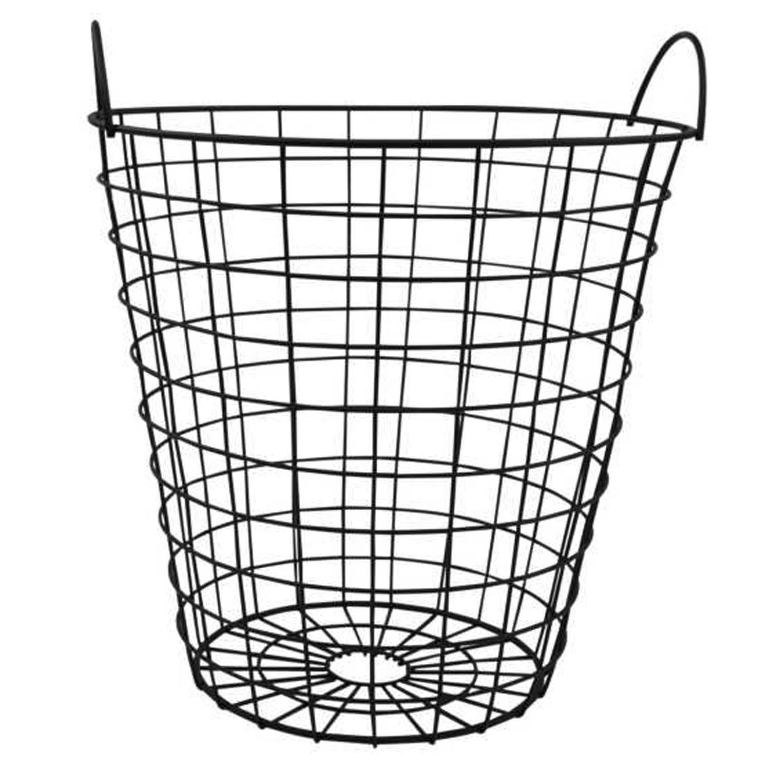 HIT Trading Aufbewahrungskorb RENLY, Ø 30 x H 35 cm, Schwarz, Metall, (1 St günstig online kaufen