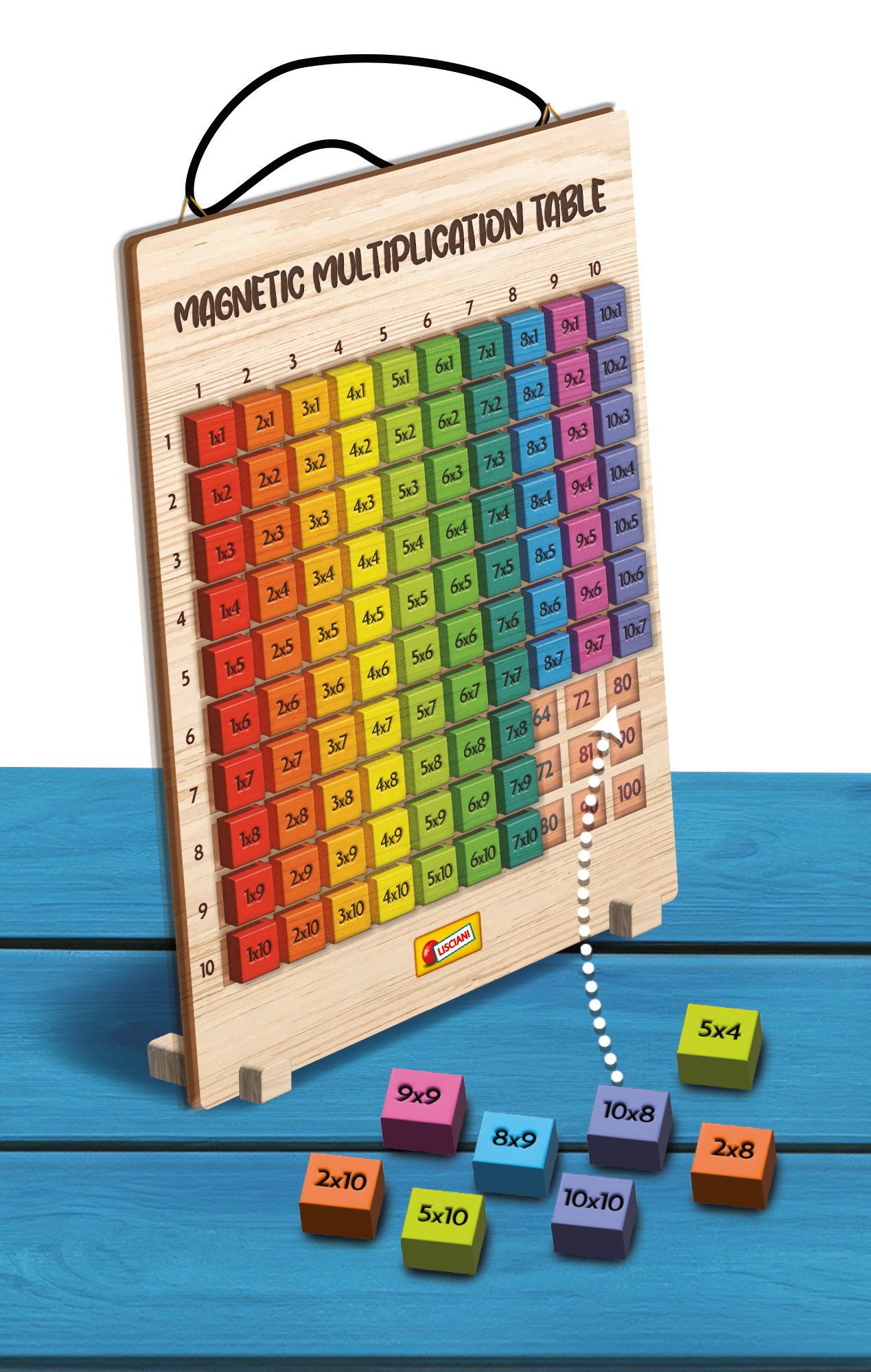 Lisciani Lernspielzeug Magnetische Multiplikations Tafel günstig online kaufen