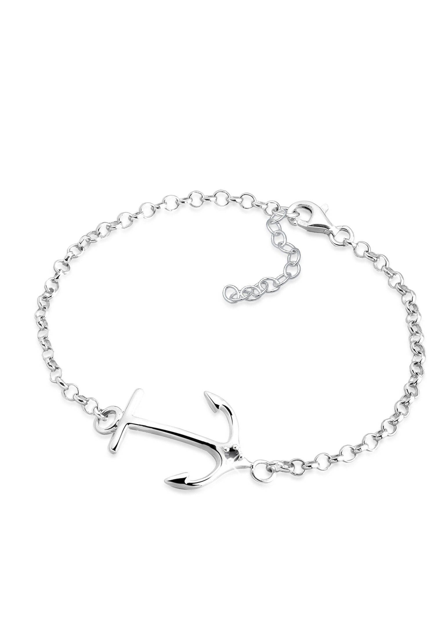 Elli Armband 925 Sterling Silber Anker Kristalle, Anker