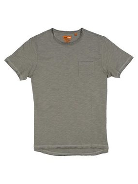 emilio adani T-Shirt Basic-Shirt aus Leinenmix