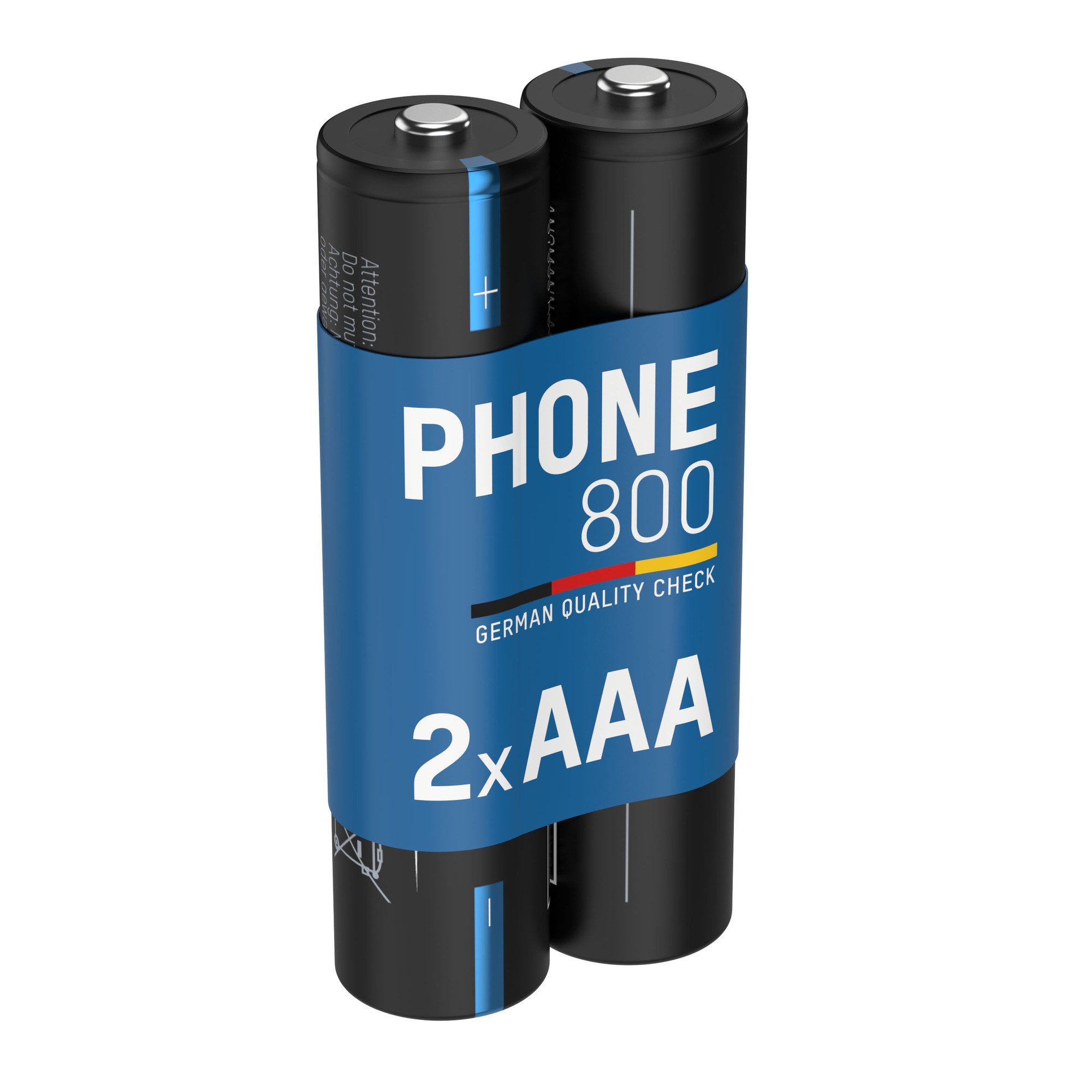 ANSMANN AG Telefon Akku AAA 800mAh 1,2V, 2 Stück, DECT Akku 800 mAh (1.2 V)