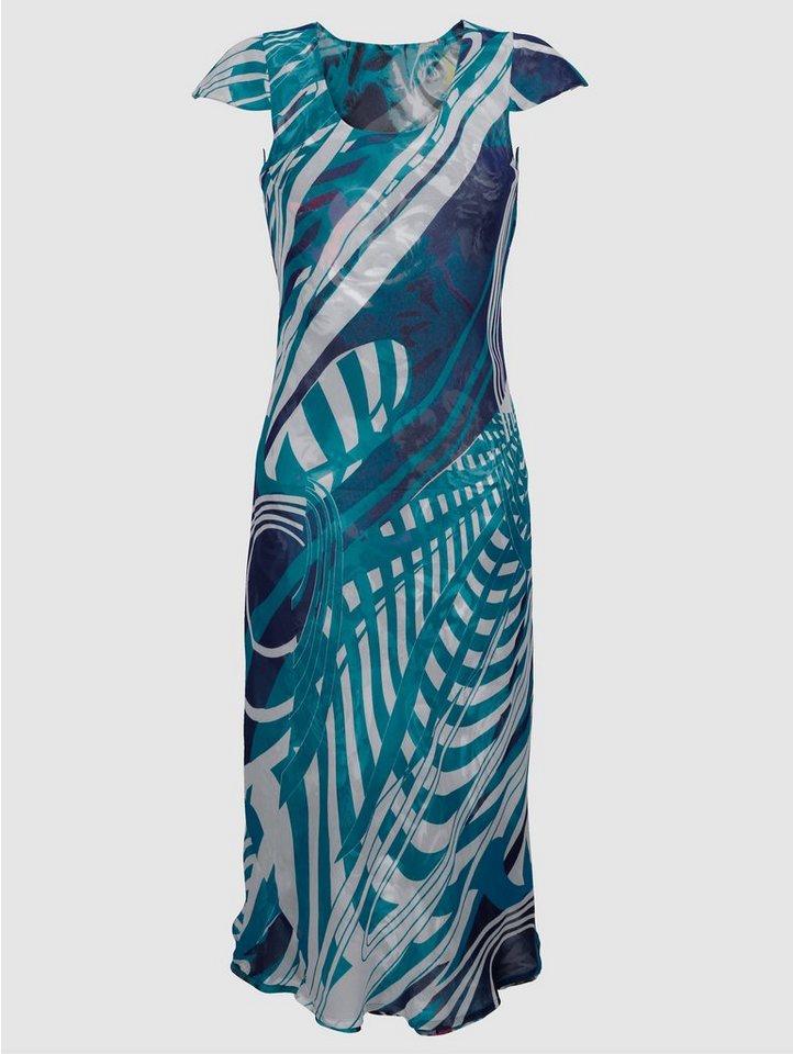 Paola Wendekleid mit Capärmel in blau