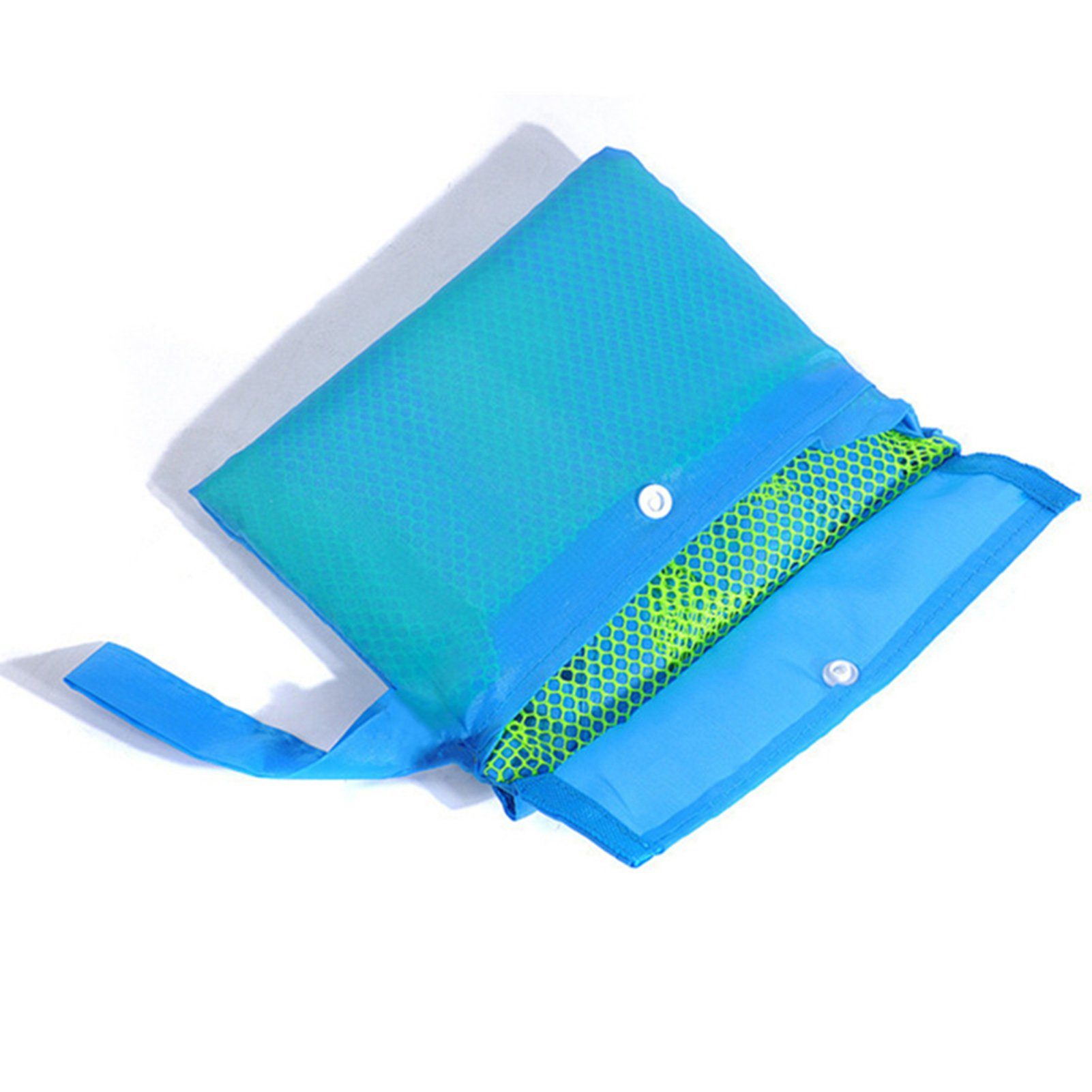 Blusmart Strandtasche Netz-Strandtaschen, Extra Große Tragetasche Zur Aufbewahrung Von green net blue tape L