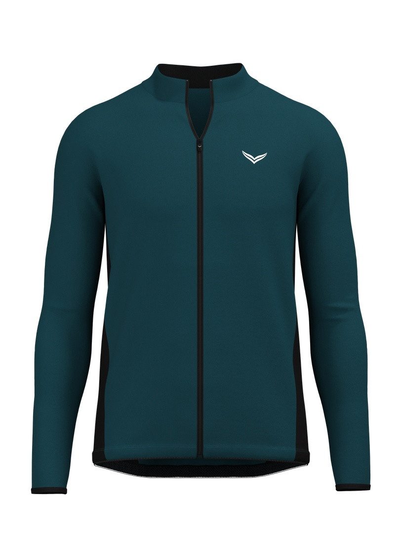 Trigema Trainingsjacke TRIGEMA Fahrradjacke mit 3-Teiliger Rückentasche (1-St)