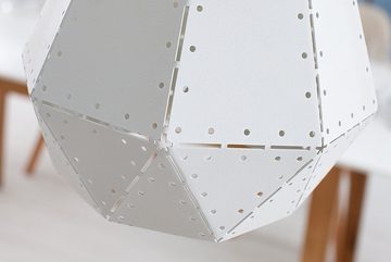 riess-ambiente Hängeleuchte SCANDINAVIA I 28cm weiß / natur, ohne Leuchtmittel, Wohnzimmer · Metall · Massivholz · Esszimmer · Modern Design