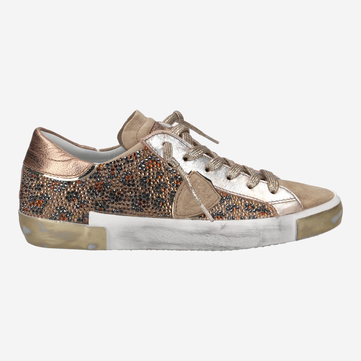 Philippe Model PRSX LOW, Sneaker in Gold für Damen Sneaker