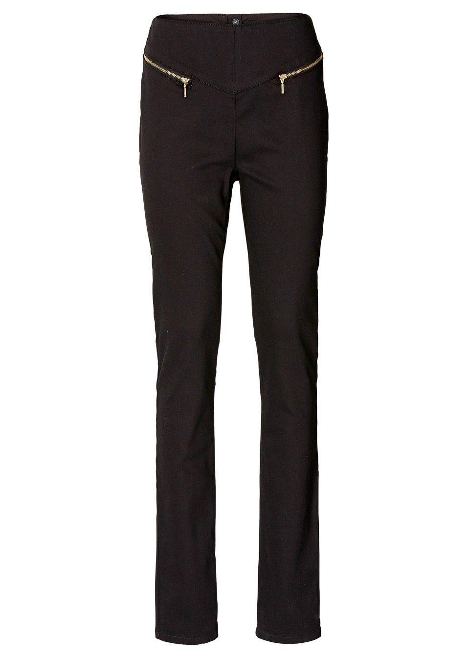 YESET Röhrenhose Jeans schwarz Chino Röhre 913689 Bund 36 Stretch Hose hoher Gr. Damen