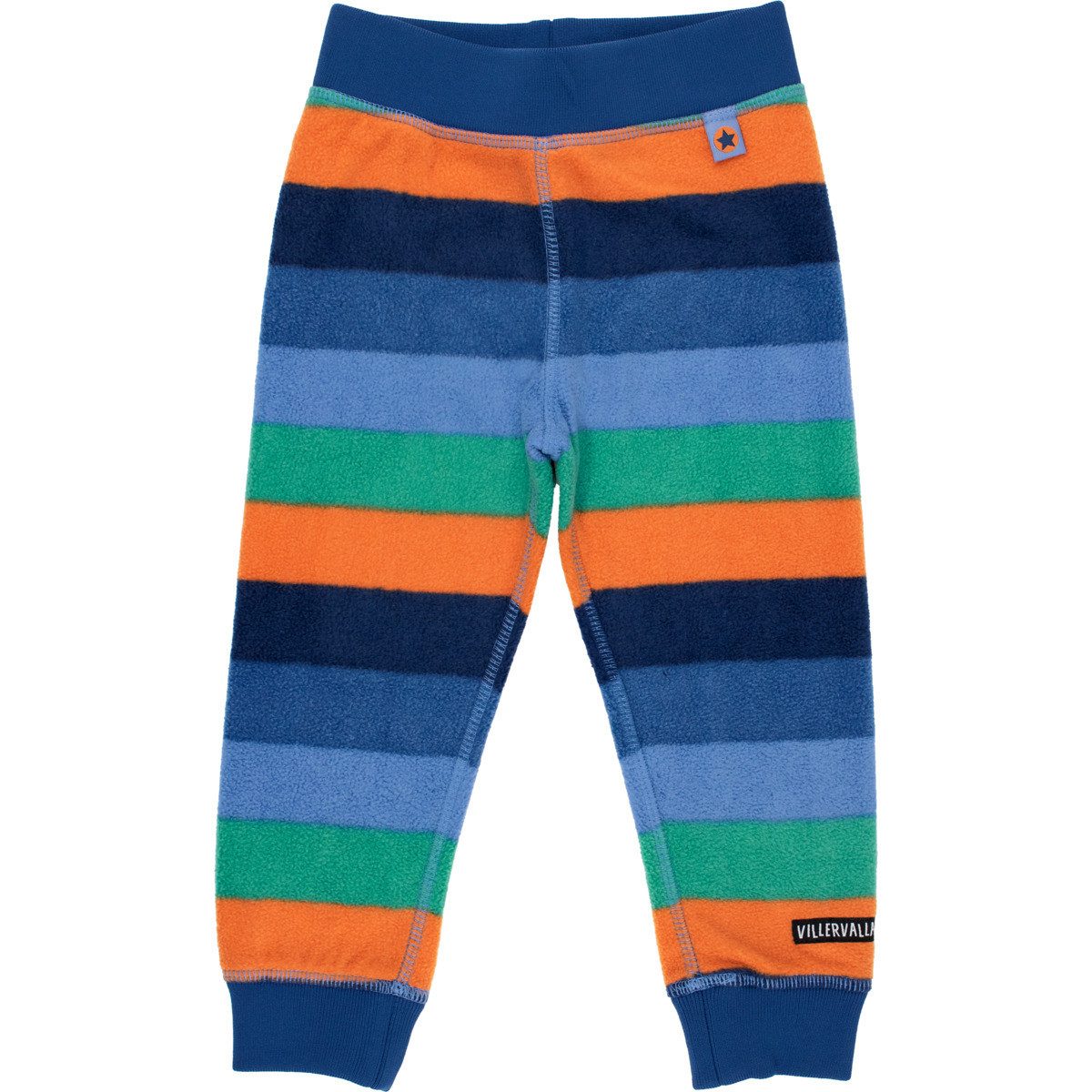 Villervalla Fleecehose Streifen Unisex Kinder (1-tlg) Stoffhose, Jogginghose, Jogger, Freizeithose, Sporthose