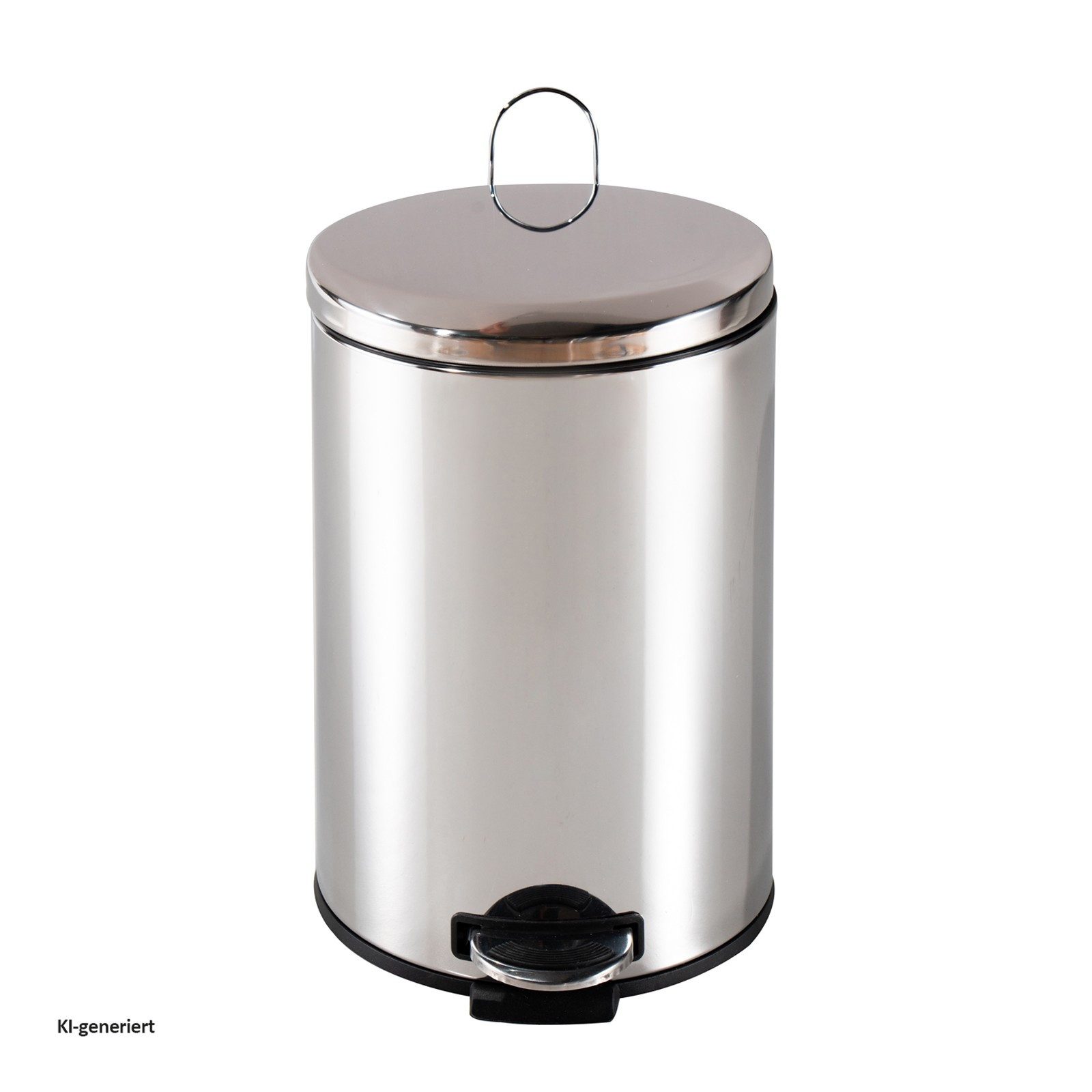 HTI-Living Mülleimer Mülleimer 12 Liter Silber Jannik, Abfalleimer mit Soft-Close-Deckel
