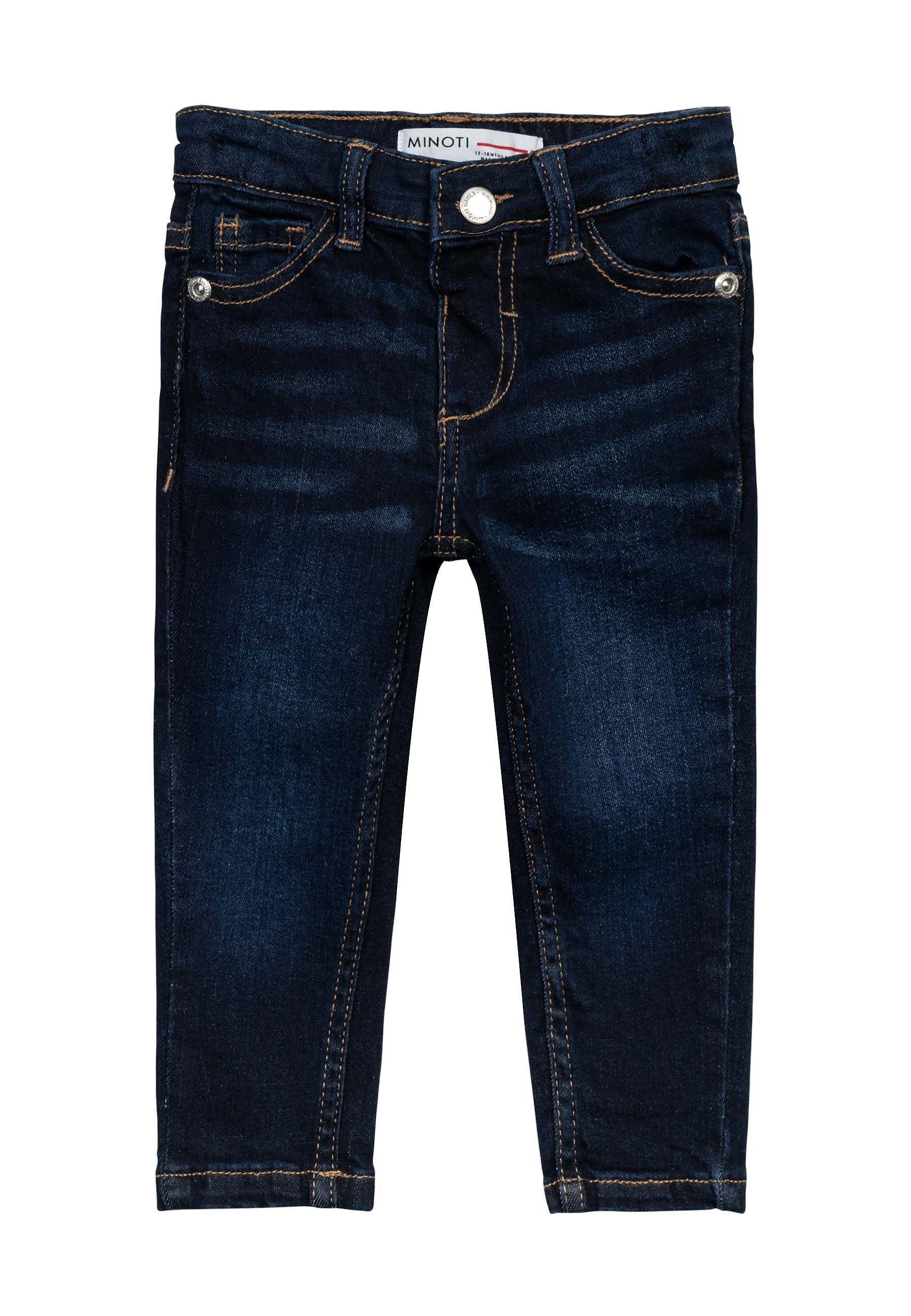 MINOTI Slim-fit-Jeans Lange gerade Jeans (1y-14y) Denim-Dunkelblau