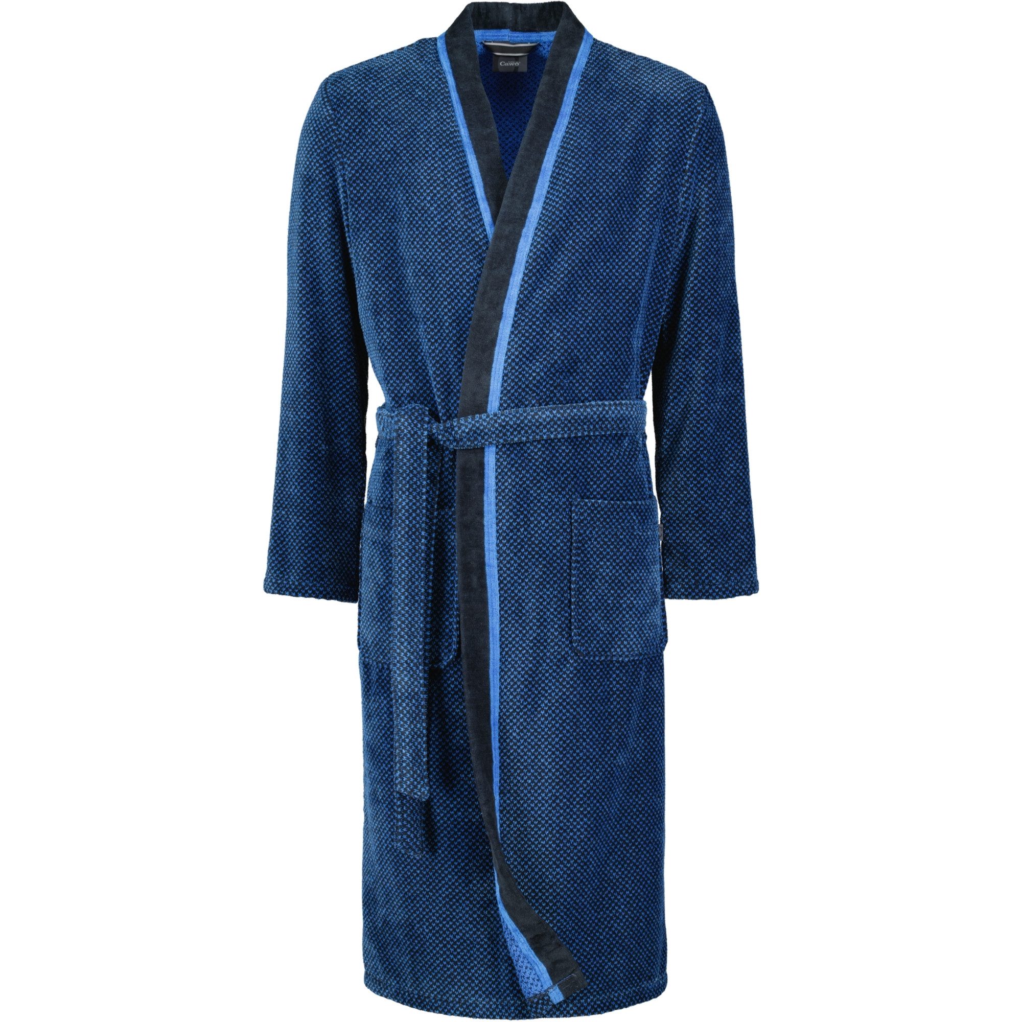 Cawö Herrenbademantel 4839 Kimono Velours, Kimono, 100% Baumwolle