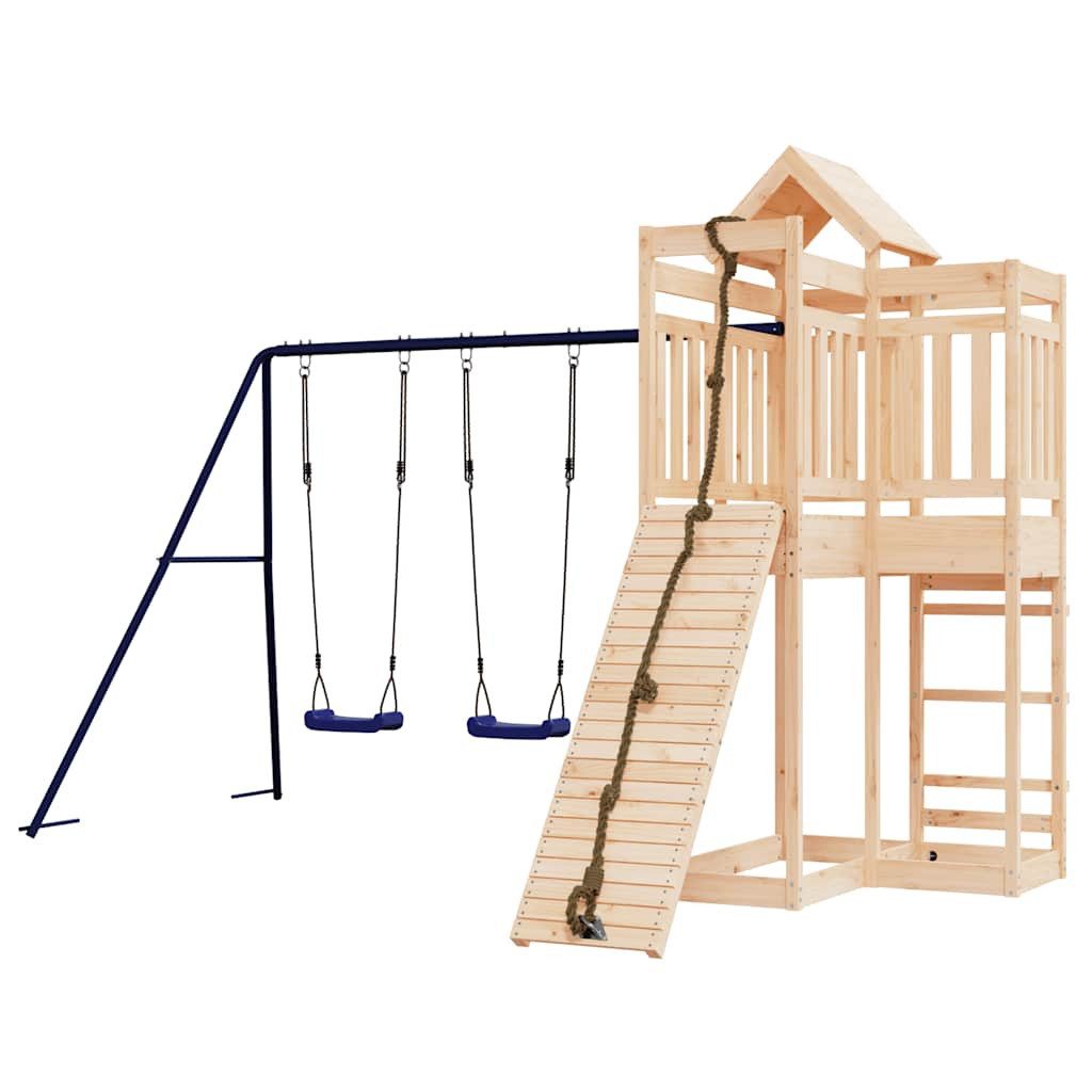 vidaXL Spielturm Spielturm Massivholz Kiefer
