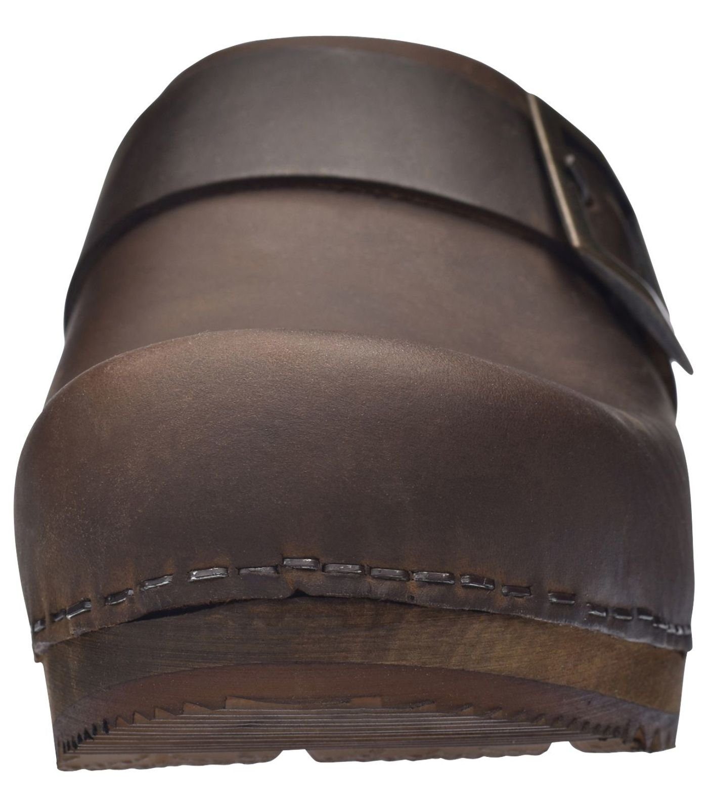 Clogs Nubukleder Braun Sanita Clog