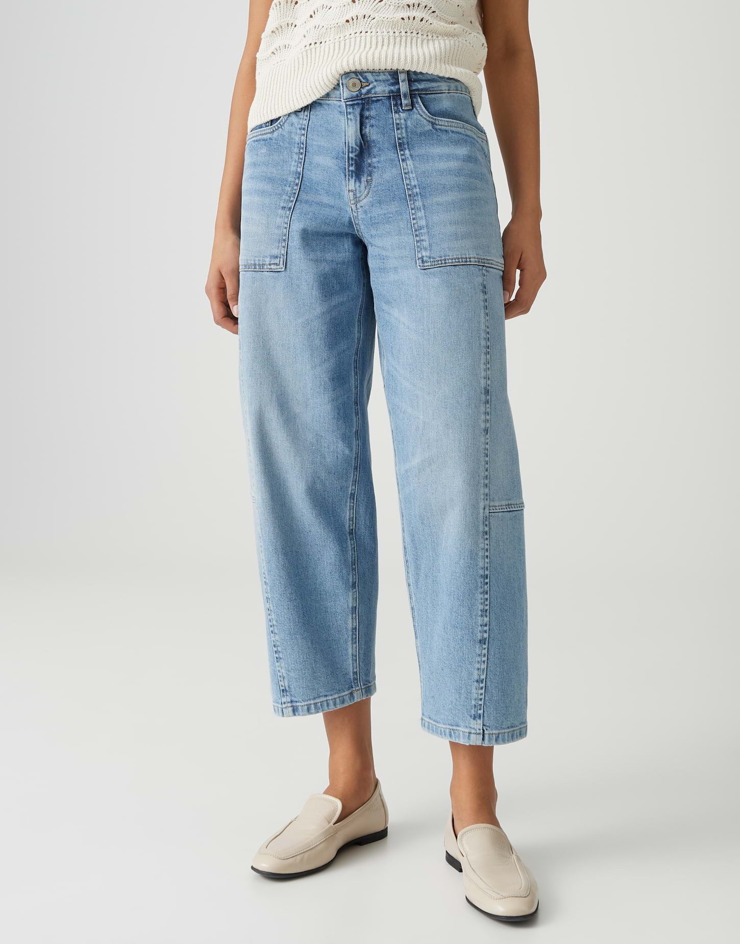OPUS Slouchy Jeans Lolah lively aus Dry Indigo® Mid Rise Denim
