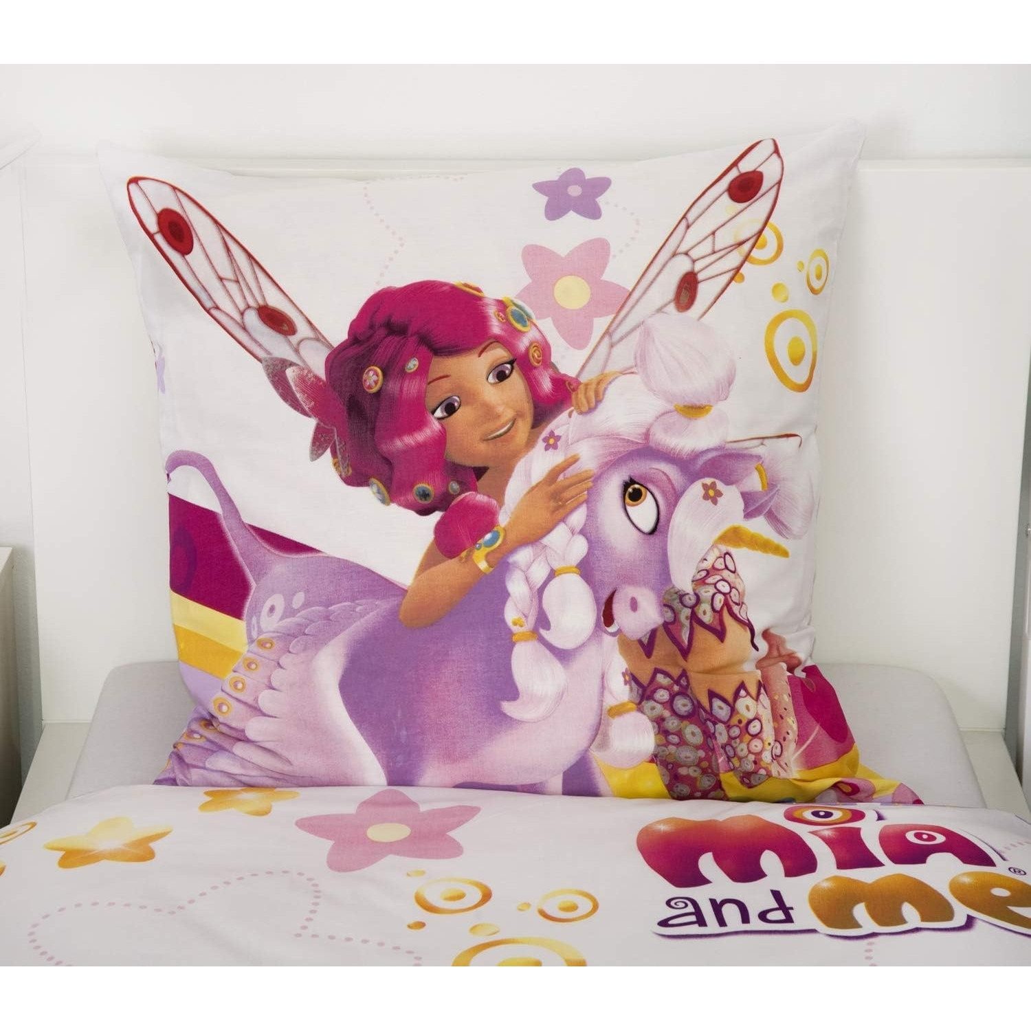 Herding Kinderbettwäsche MIA & ME Kinder Bettwäsche Set Einhorn Wendebettbezug Decke 135x200 c, Renforcé, 2 teilig, 100% Baumwolle – Bild 5 von 5